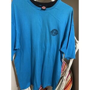 PURE SWEAT - Vtg 80s-90s Teal Blue Layered T-shirt, Mens 2XLT
